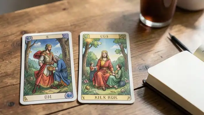 Расклад Таро «на три карты» на работу, изображение