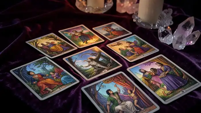 Расклад Таро на три карты на токсичные отношения — схема позиций: ты, другой, энергия между вами