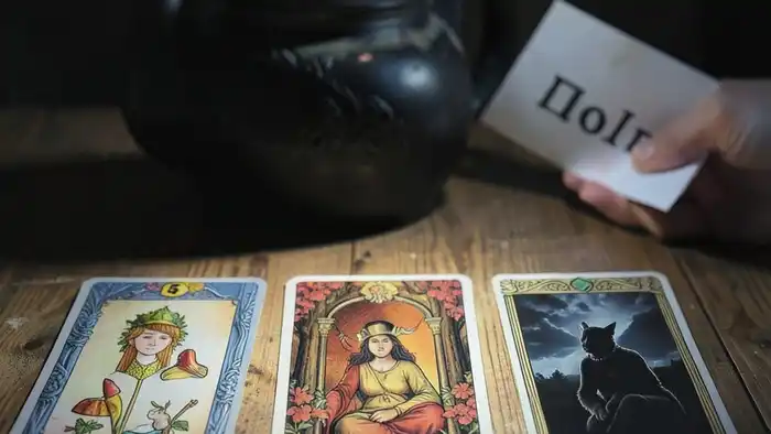 Расклад Таро "на три карты" на возврат долга: 5 Пентаклей, Зло, Тьма — показывает энергетику неразрешённого долга