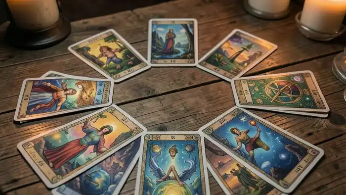 расклад Таро на все сферы жизни на поездку, карты в круге, путешествие