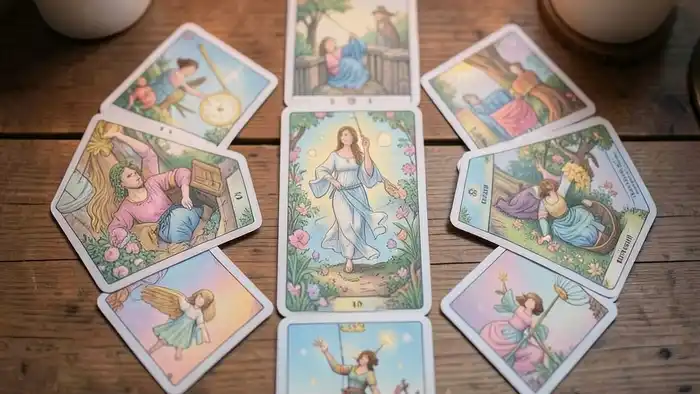 Расклад Таро «на все сферы жизни» на прощение себя – изображение карт