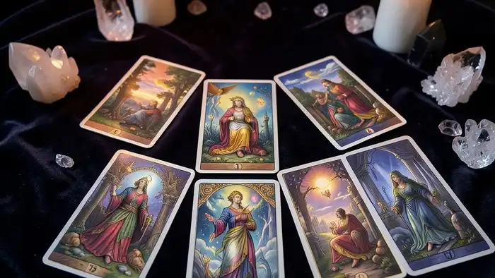 Расклад Таро "на все сферы жизни" на секс: схема из 10 карт, показывающая связь между сексуальной энергией и жизненными сферами