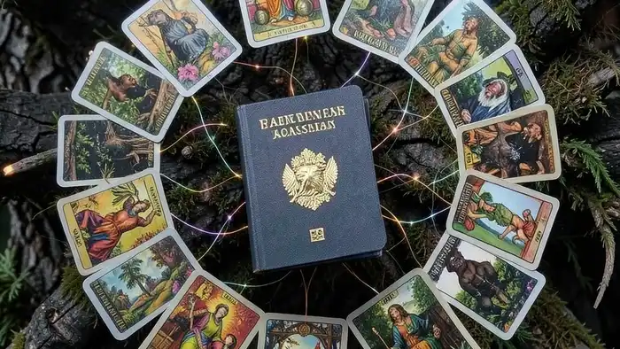 Расклад Таро на все сферы жизни на визу и загранпаспорт — схема из 12 карт, показывающих внутренние блоки и возможности для получения визы