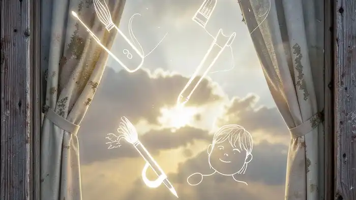 Расклад Таро "окно в будущее" на творчество — символ окна с отражением творческих архетипов