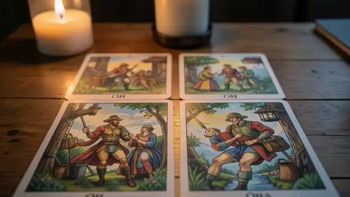 Расклад Таро он и она на командировку – визуальное представление расклада