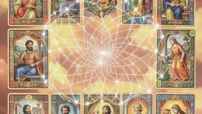 Расклад Таро "он и она" на месяц — схема позиций и интерпретация карт для анализа отношений