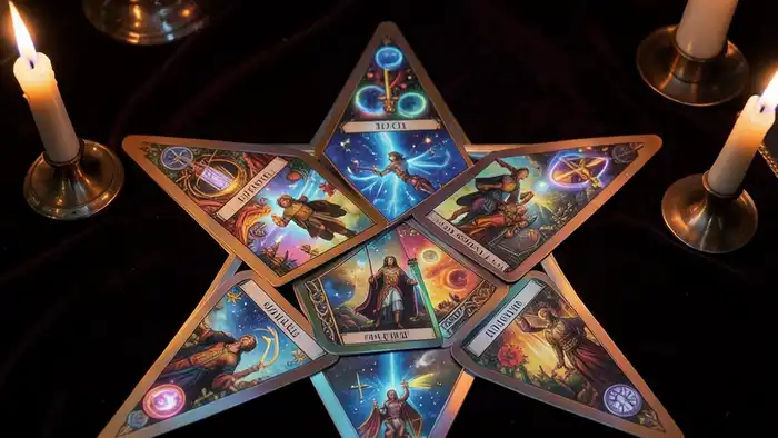 Расклад Таро пентаграмма на дополнительный заработок, визуальный образ