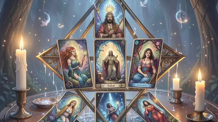 Расклад Таро пентаграмма на поклонницу, изображение