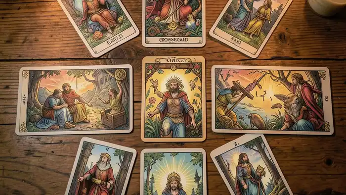 Расклад Таро «перекресток» – визуальное изображение карт в виде креста