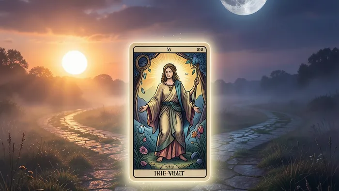 Расклад Таро Перекресток — символическое изображение развилки дорог и карты Шут как выбора пути