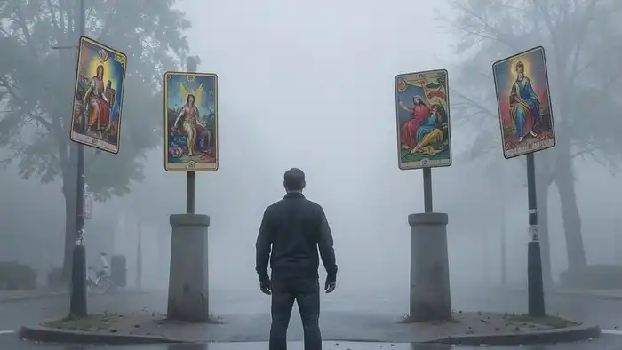 Расклад Таро "перекресток" на тревожность: шесть карт, показывающих внутренние причины страха