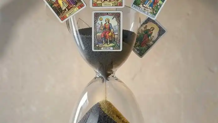 Расклад Таро "песочные часы" что будет дальше — схема из семи карт, показывающих переход от прошлого к будущему