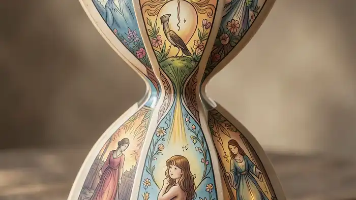 Расклад Таро «песочные часы» на депрессию – изображение расклада в виде песочных часов