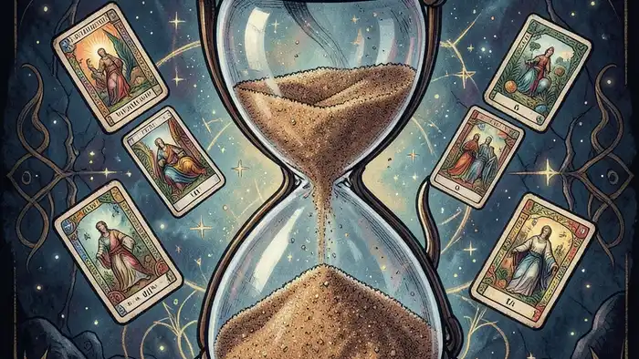 Расклад Таро «песочные часы» на финансовую подушку – символика часов и карт