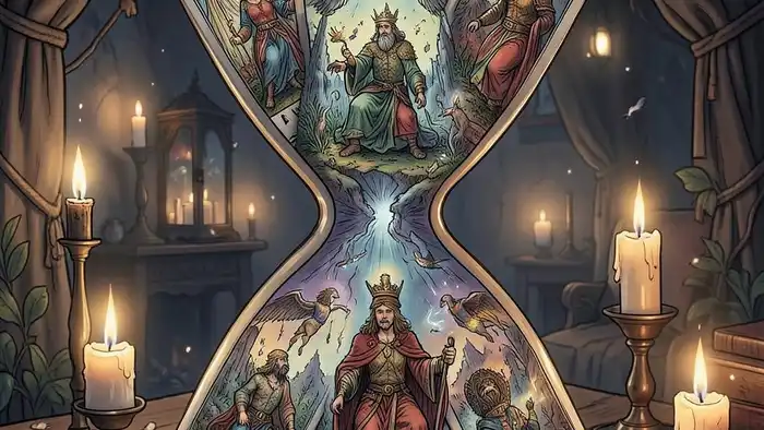 Расклад Таро «песочные часы» на разлучницу – визуальная схема