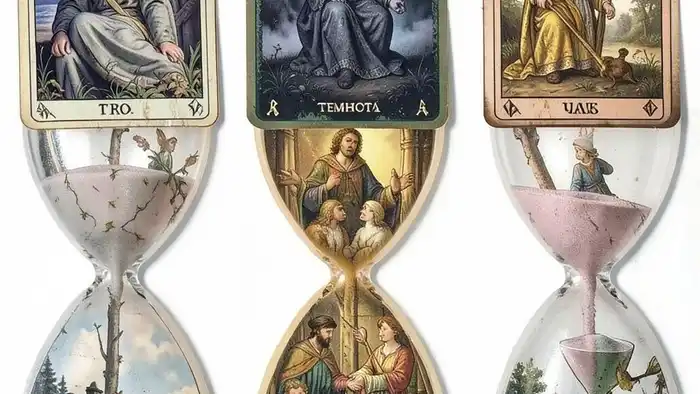 Расклад Таро "песочные часы" на стресс: схема из семи карт с описанием позиций