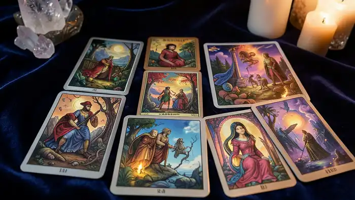 Расклад Таро "песочные часы" на тайные мысли женщины: симметрия внешней роли и внутренней тени