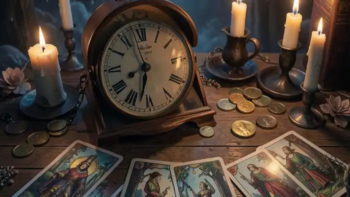 Расклад Таро песочные часы на возврат долга