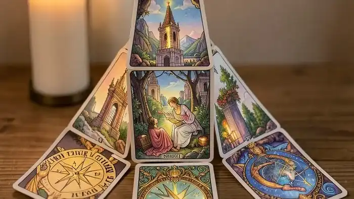 Расклад Таро «пирамида» на панические атаки – визуальное представление