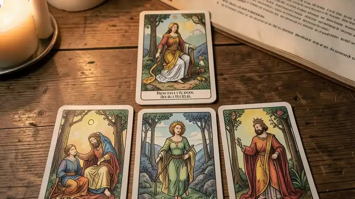 Расклад Таро «пирамида» на раздел имущества – визуальная схема