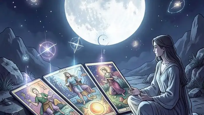 планетарный расклад Таро на полнолуние изображение