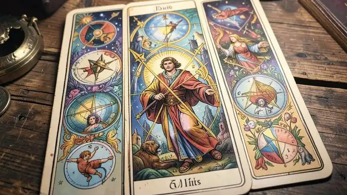 Расклад Таро планетарный на семейный бизнес – изображение расклада