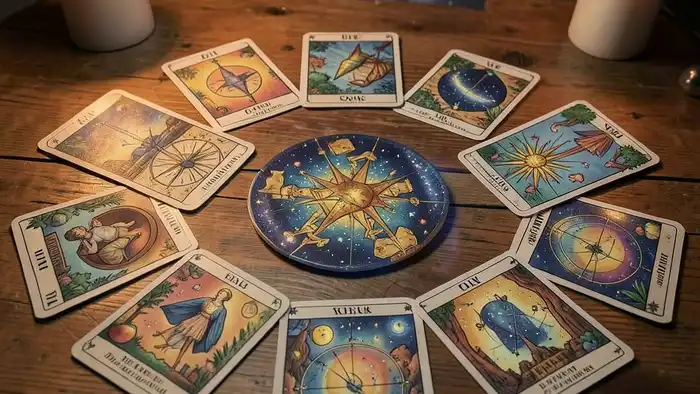 Расклад Таро планетарный на семейный кризис, карты с планетами и домами