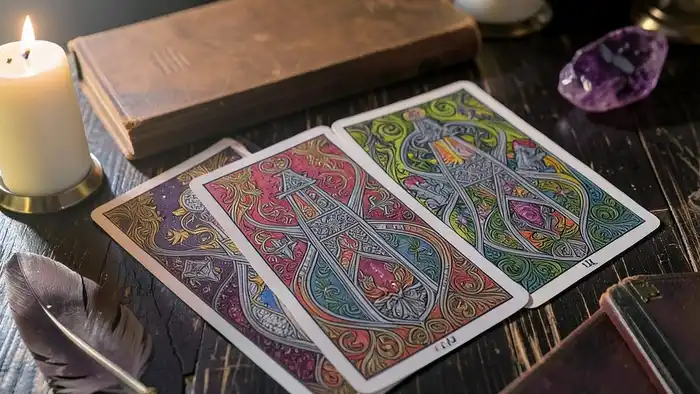 расклад таро по ссылке — Кельтский Крест с картами, свечами и кристаллами