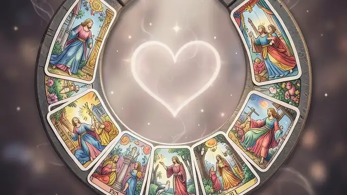 Расклад Таро подкова – визуальное изображение расклада в виде подковы, символизирующего вопрос о любви