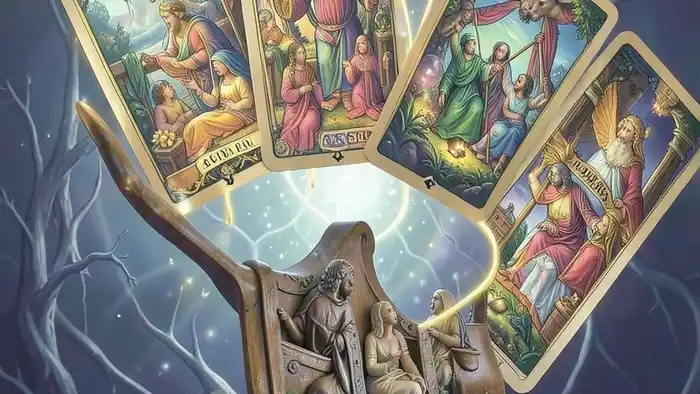 Расклад Таро "подкова" на ближайшее будущее с семью картами в форме подковы