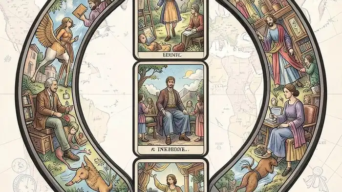 Расклад Таро подкова на карьеру за границей иллюстрация