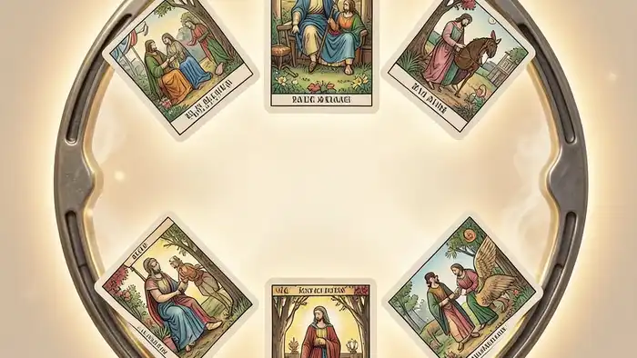 Расклад Таро подкова на повторный брак – визуальная схема