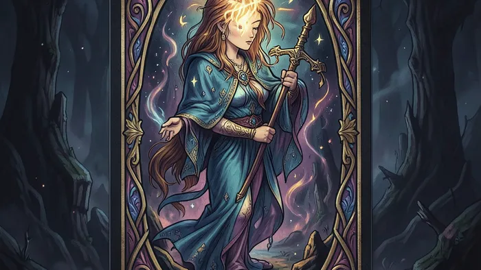 Расклад Таро Подкова на признание в любви — семь карт, выложенных в форме подковы на бархатной ткани