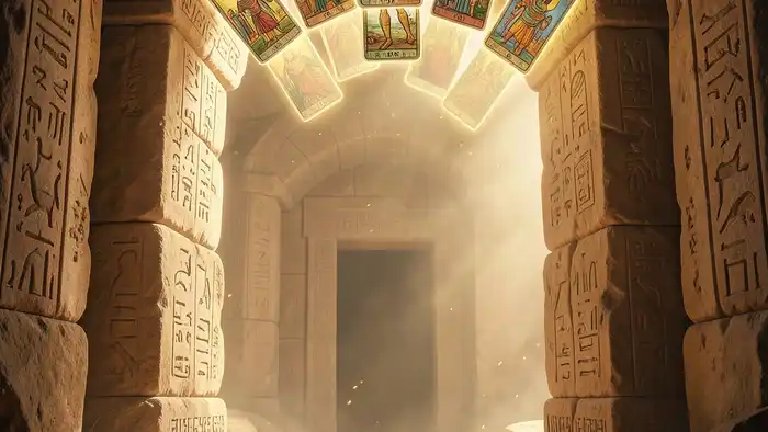 Расклад Таро портал Египет изображение мистического портала с картами