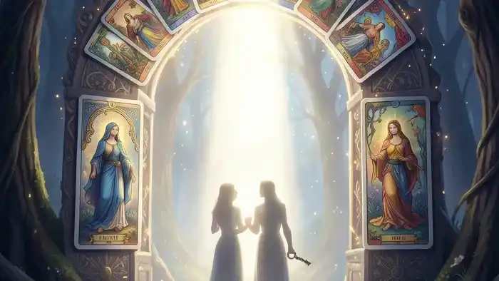 Расклад Таро Портал — мистическая арка из карт, символизирующая переход и решение о детях