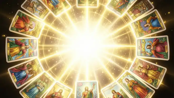 Расклад Таро «портал» на премию — изображение мистического портала из карт
