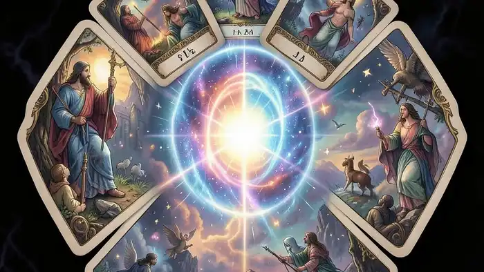 Расклад Таро «портал» на шанс, изображение карт в виде арки