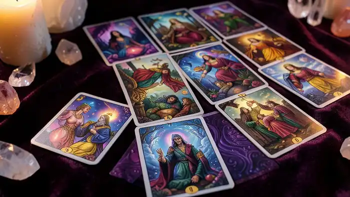 Расклад Таро "портал" на выход из декрета — схема семи позиций для восстановления идентичности после материнства