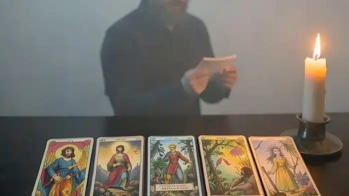 Расклад Таро "послание Вселенной" хочет ли он вернуться: шесть карт, свеча, туман, символика энергетического диалога