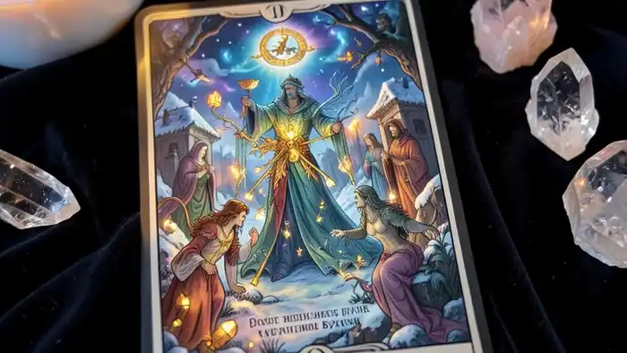 Расклад Таро "прошлое настоящее будущее" на зиму: три карты, свеча, тишина