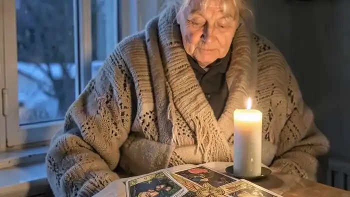 Расклад Таро "простой крест" на бабушку — позиции карт, свеча, тишина, память
