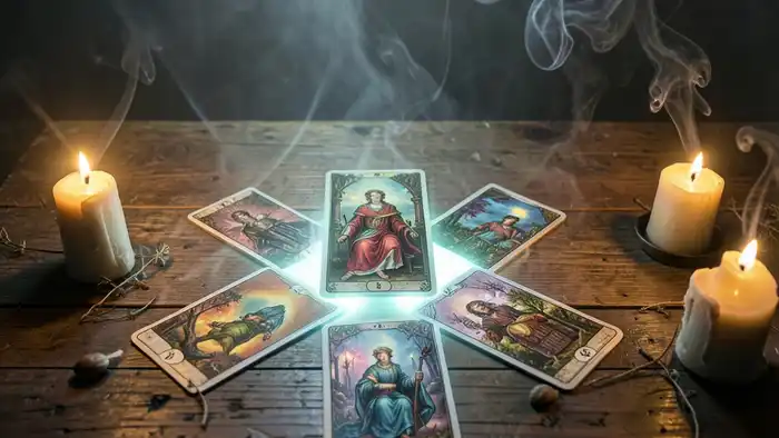 Расклад Таро "простой крест" на год — схема позиций и интерпретация карт