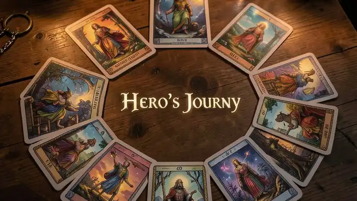 Расклад Таро путь героя — визуальное представление