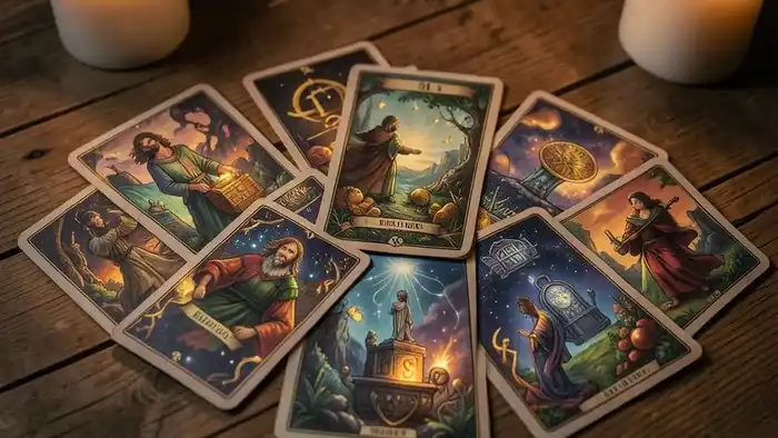 Расклад Таро путь героя на пассивный доход – визуальная иллюстрация