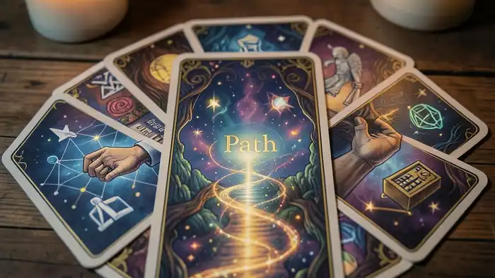 Расклад Таро «путь» изображение расклада для нетворкинга