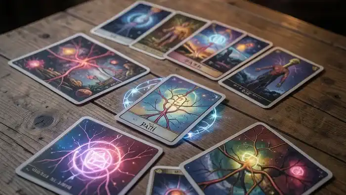 Расклад Таро «путь» на нервную систему – визуальная карта соединения архетипов и нейронных путей