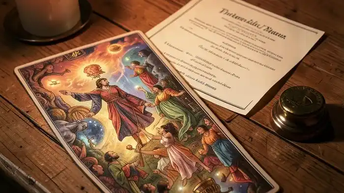 Расклад Таро путь на нотариуса – изображение расклада с юридическими элементами