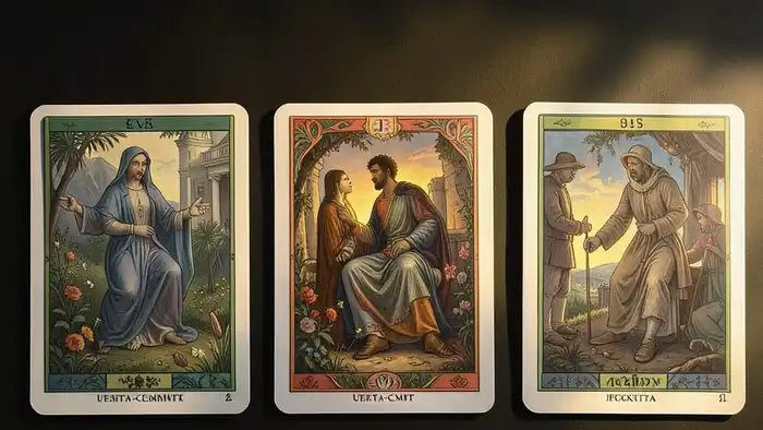 Расклад Таро "путь" на творчество — схема семи позиций с картами