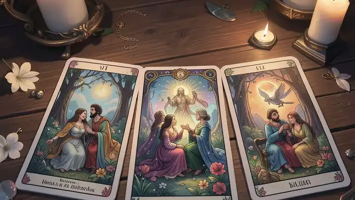 Расклад Таро путь – визуальная схема с семью картами