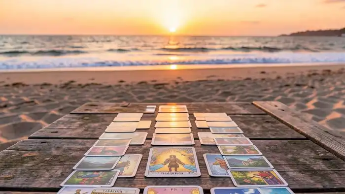 Таро путь расклад на пляже за рассветом